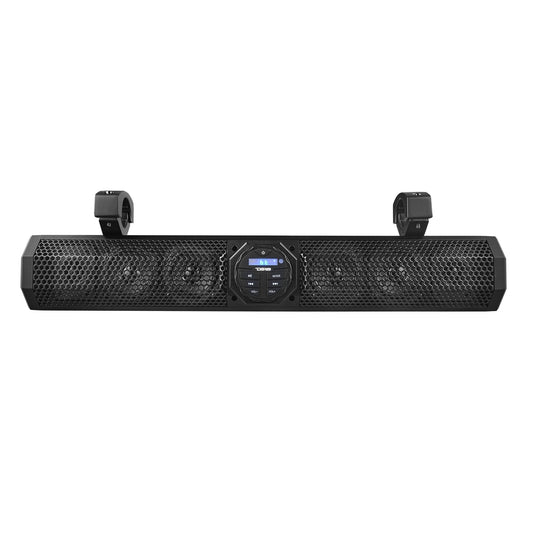 24" Marine Sound Bar Speaker System, 6 Speakers 600 Watts, Bluetooth® v5.0, Rotating Control Panel