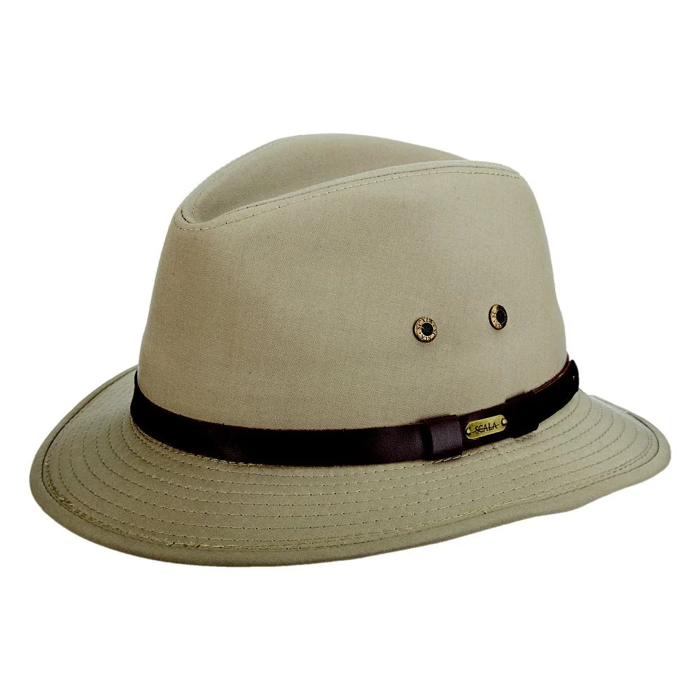 Scala Gable - Cotton Blend Fedora Hat