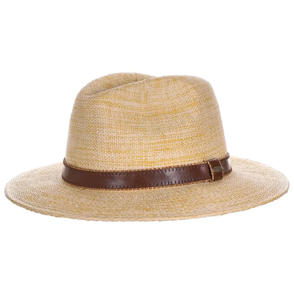 Scala Abari - Raffia Straw Outback Fedora Hat