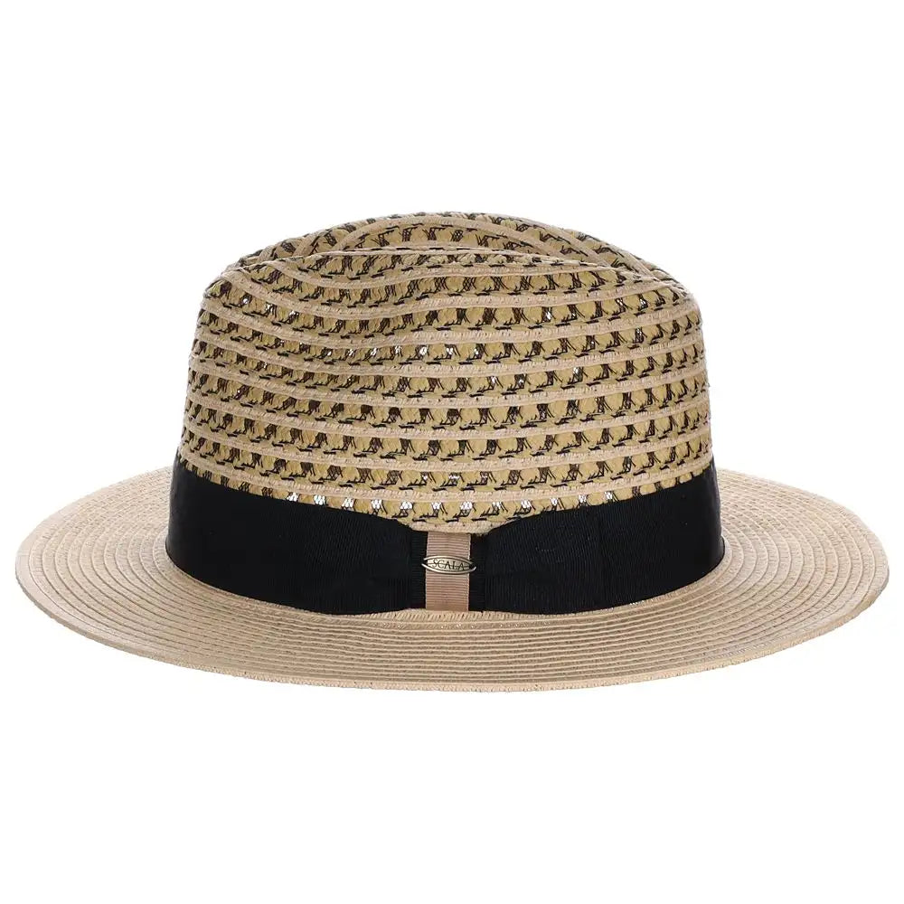 Scala Cabana Cove - Straw Fedora Hat