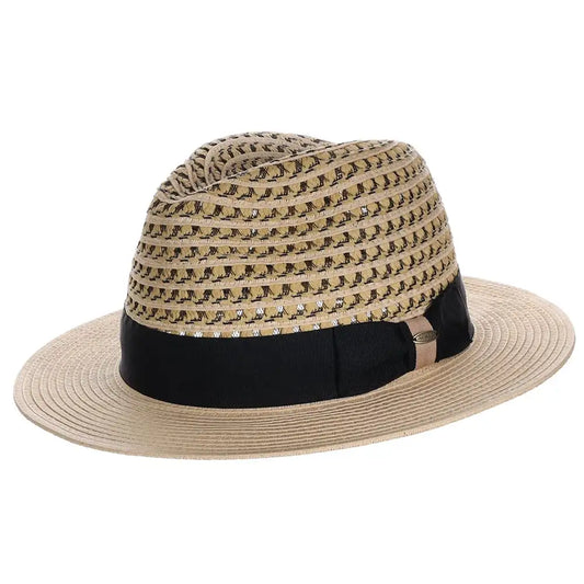 Scala Cabana Cove - Straw Fedora Hat