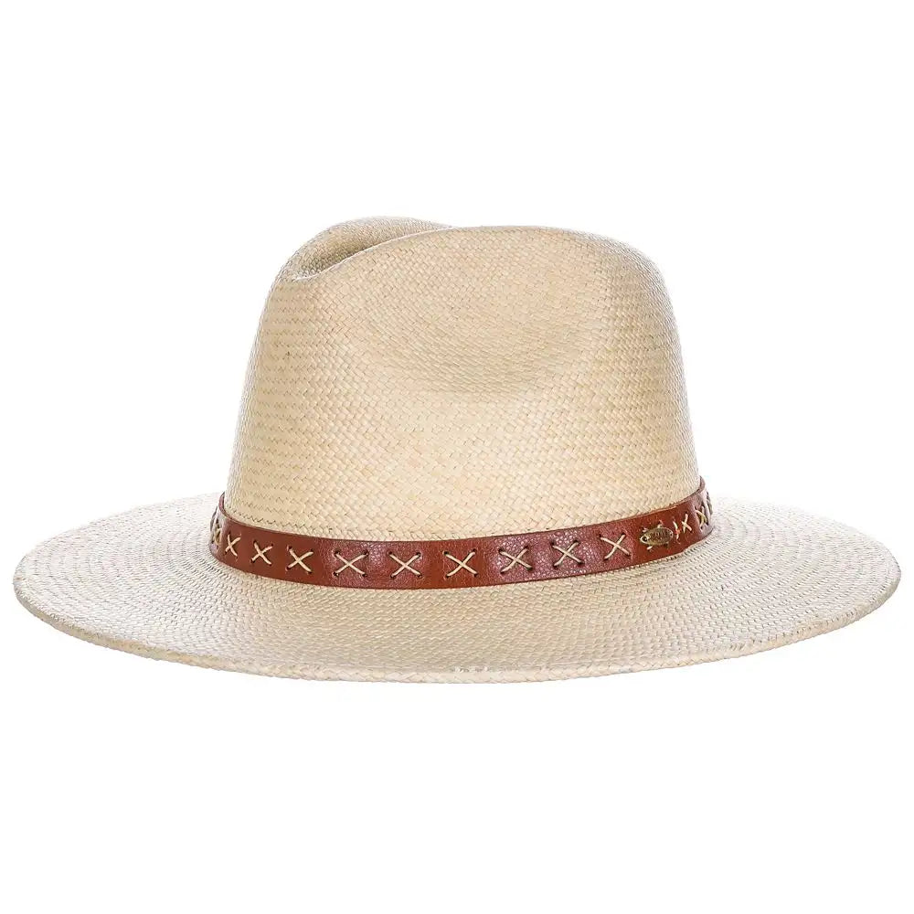 Scala Leon - Panama Straw Fedora Hat