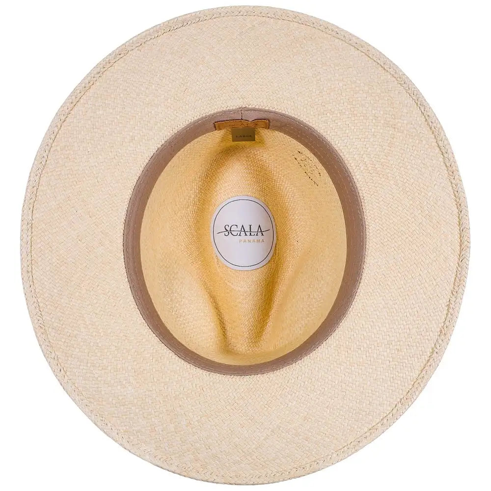 Scala Leon - Panama Straw Fedora Hat