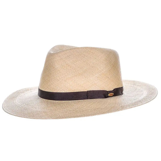 Scala Belloso - Panama Straw Fedora Hat