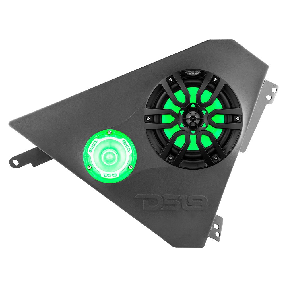 Polaris Slingshot Front Kick Panel 2 X 6.5" Enclosure with NXL-6/BK and PRO-TW1L | 2015 - Current