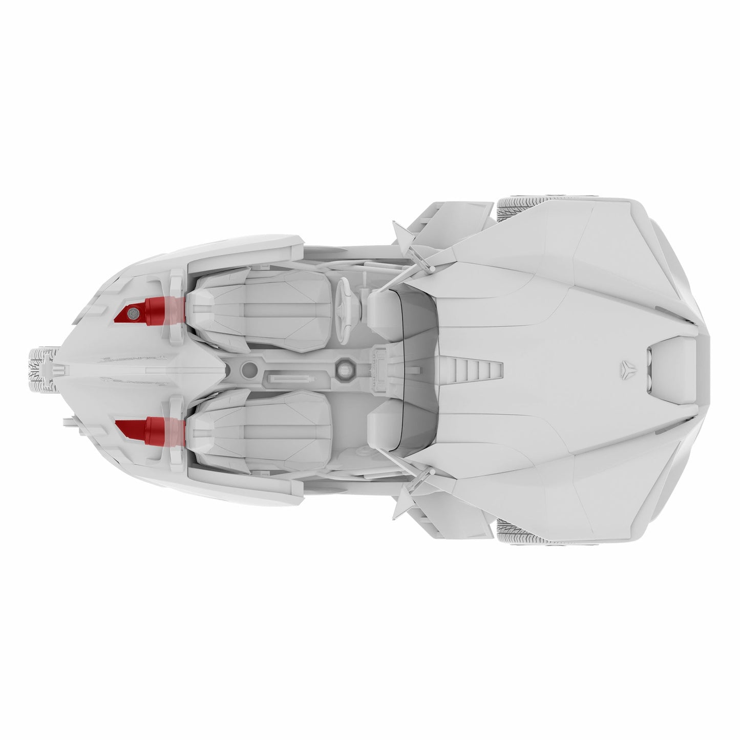 Polaris Slingshot Headrest 4 x 6.5" Empty Enclosure | 2015 - Current