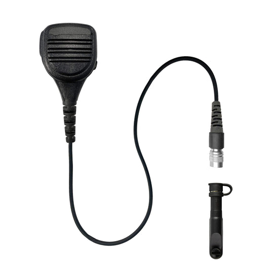 Straight Cable Loud Speaker Hand Mic w/ Quick Disconnect (Hirose) Connector - Harris/Tait TP3000/7110/7100/8000/9000 Series