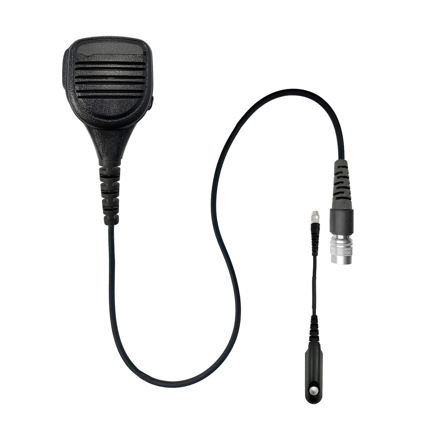 Straight Cable Loud Speaker Hand Mic w/ Quick Disconnect (Hirose) Connector - BaoFeng: UV9G, UV9R, UV9R Plus, UV9R Pro, BF-A58, BF-558, BF-N9, UV-XR, GT-3WP, BF-9700, UV-5S, BF-R760, UV-82WP