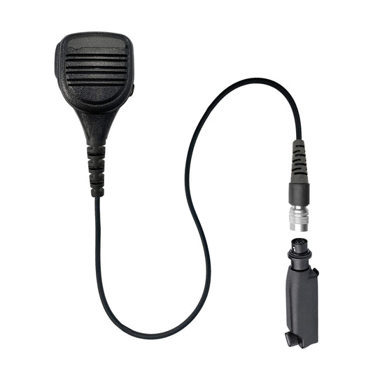 Straight Cable Loud Speaker Hand Mic w/ Quick Disconnect (Hirose) Connector - Sepura Tetra STP8000, STP9000, SBP/SCP/SEP8000, SC20, SC21 & more
