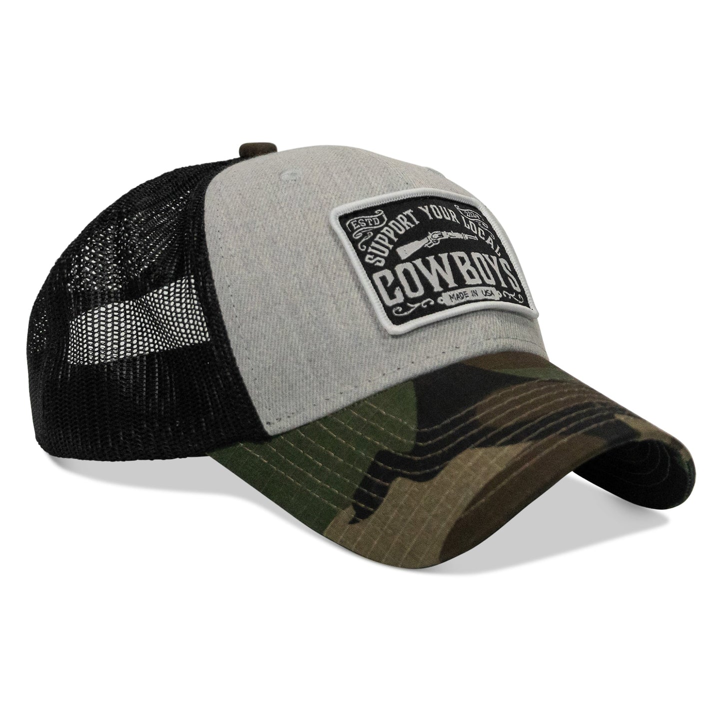 Support Your Local Cowboys Patch Snapback Hat