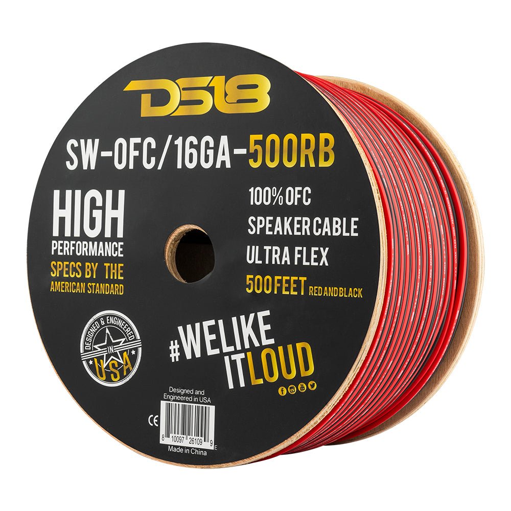 16-GA OFC 100% Copper Speaker Wire 500 Feet