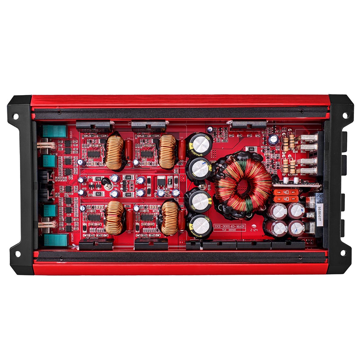 SXE Class D 4-Channel  Full-Range Car Amplifier 4 x 200 RMS @4 Ohm 3000 Watts