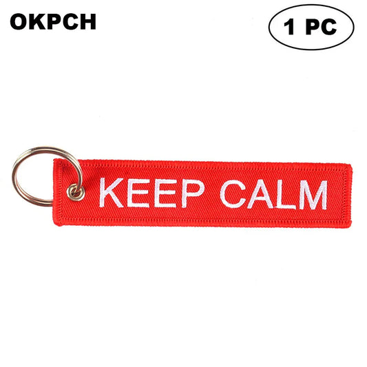 Keep Calm - Motorcycle Keychain