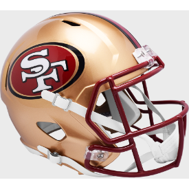 San Francisco 49ers Full Size 1996 to 2008 Speed Replica Throwback Helmet - NFL