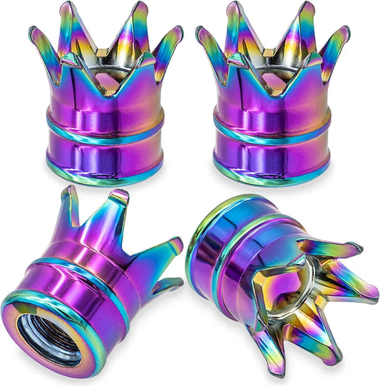 4PCS Crown Valve Stem Caps