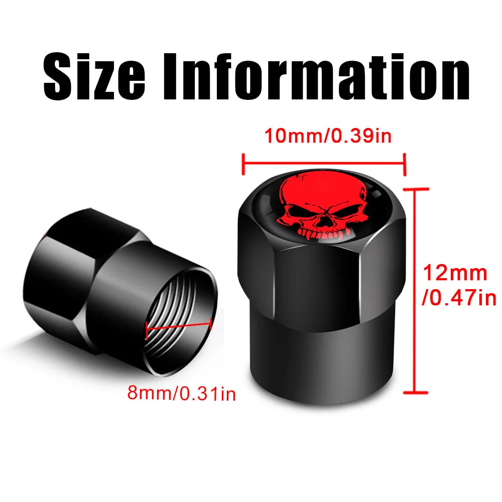 4Pcs/Set Valve Stem Caps