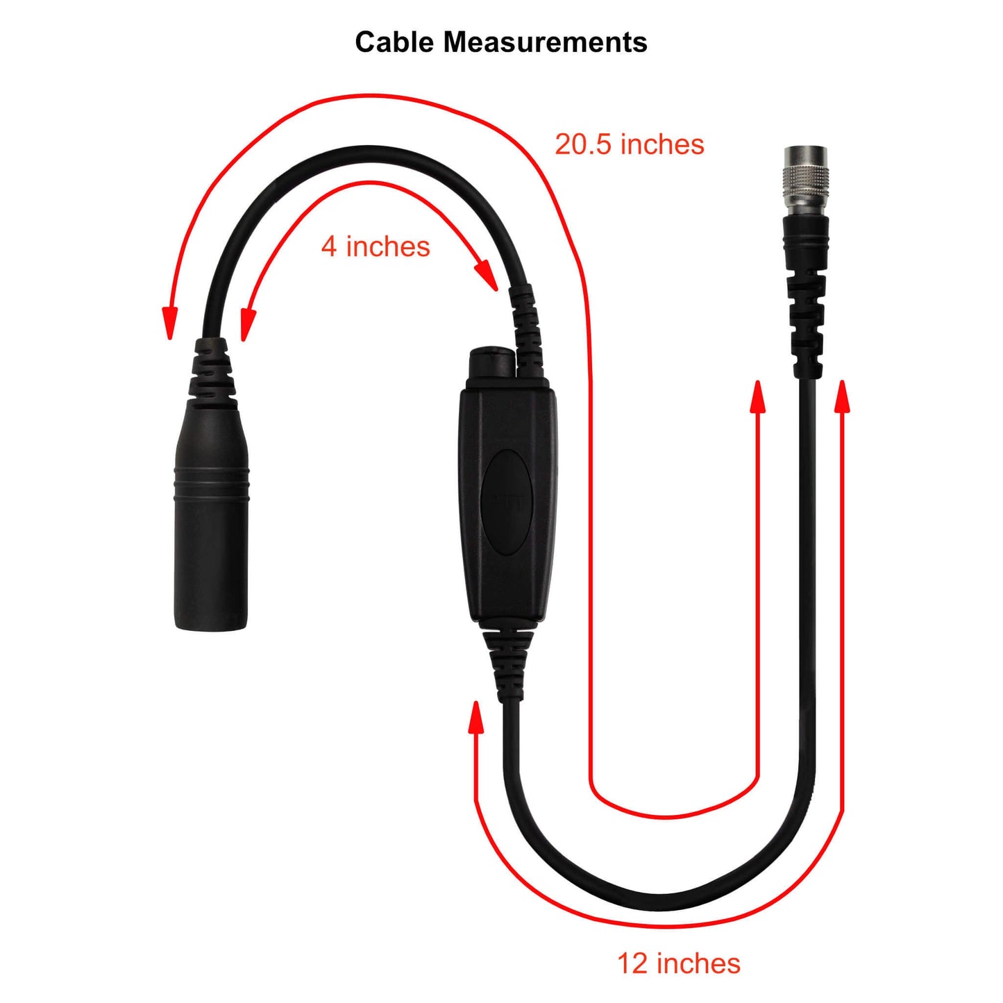 Low Profile Radio PTT for Tactical Headset w/ Quick Disconnect (Hirose): NATO/Military Wiring, Gentex, Ops-Core, OTTO, Select Peltor Models, Helicopter - Replacement/Upgrade - No Adapter