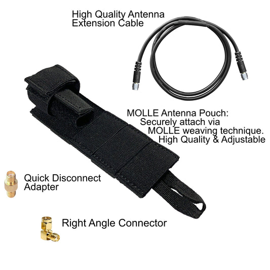 Tactical Antenna Relocation Kit(Black, Tan, or Green) - Harris/Tait TP3000, TP3300, TP3350, & TP3500