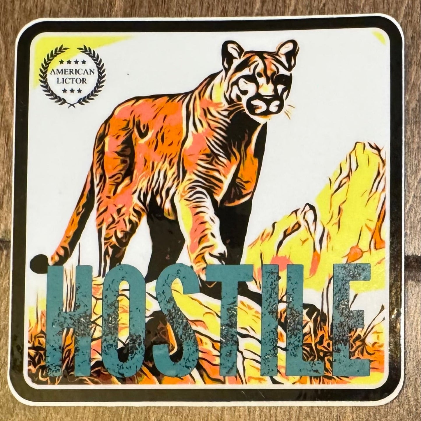 Sticker: Mountain Lion - Hostile