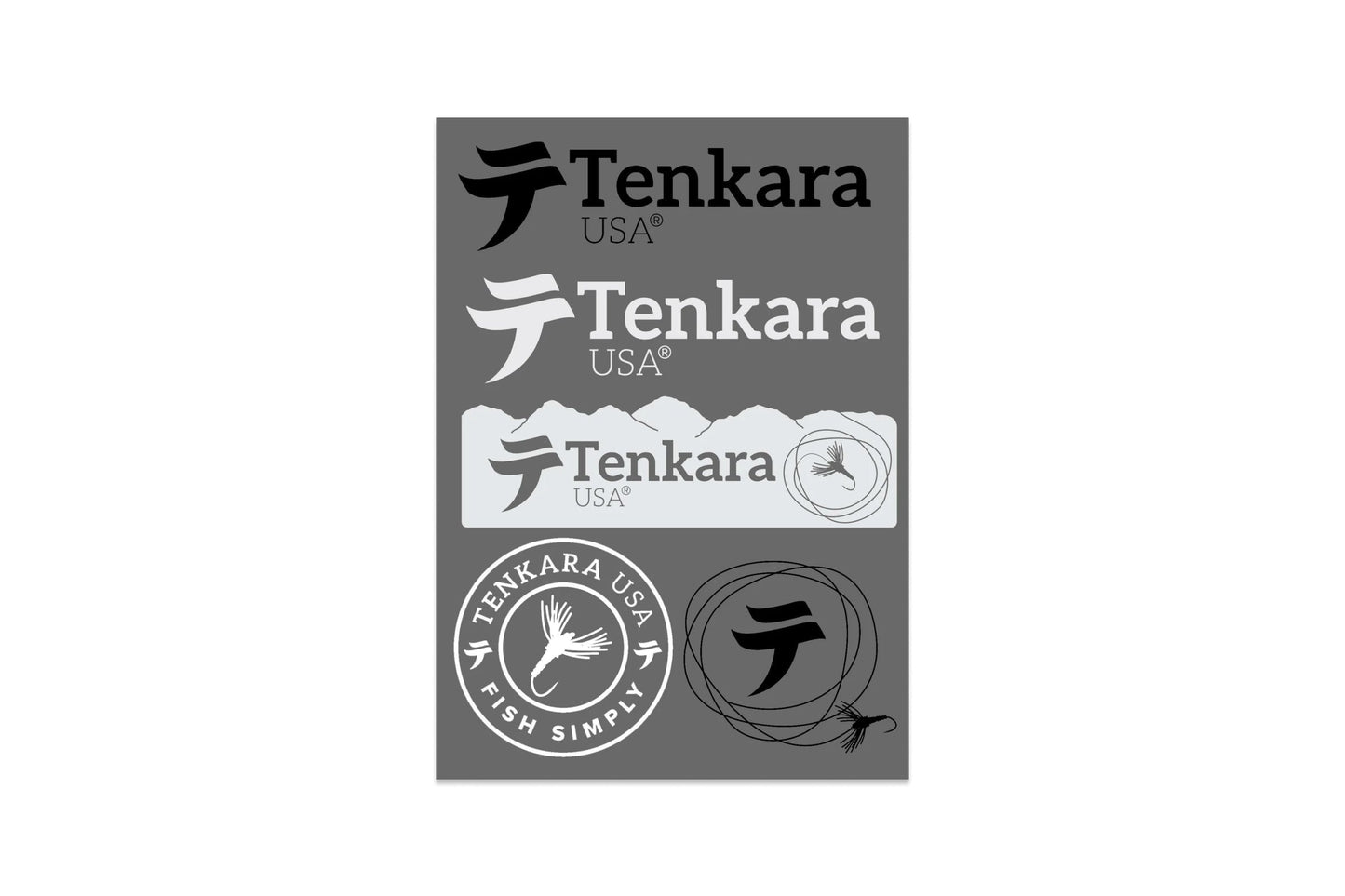 Tenkara USA Stickers (sheet of 5)