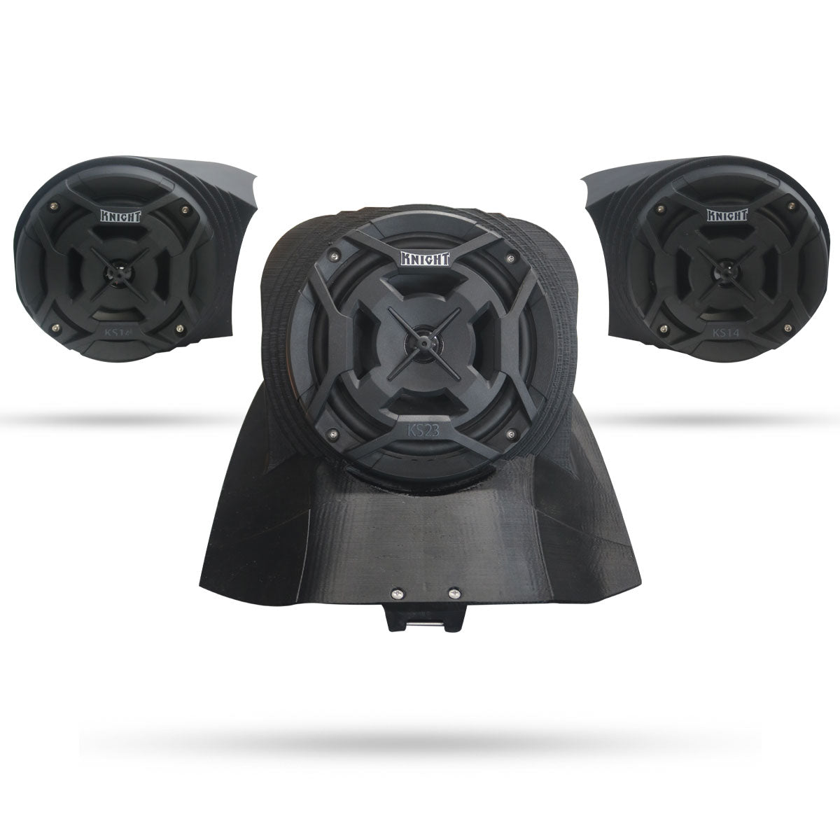 Can-Am Ryker Trinity Kit, 6.5" Hood Speaker, 4" Side Pod Speakers with Bluetooth Amp