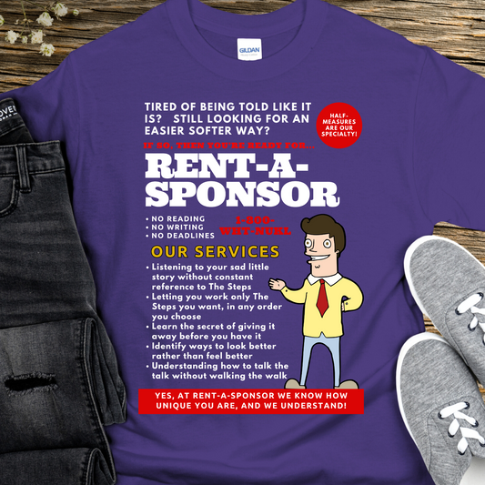 Recovery T-Shirt | Inspiring Sobriety |  Rent-A-Sponsor