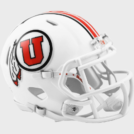 Utah Utes NCAA Mini Speed Football Helmet White - NCAA