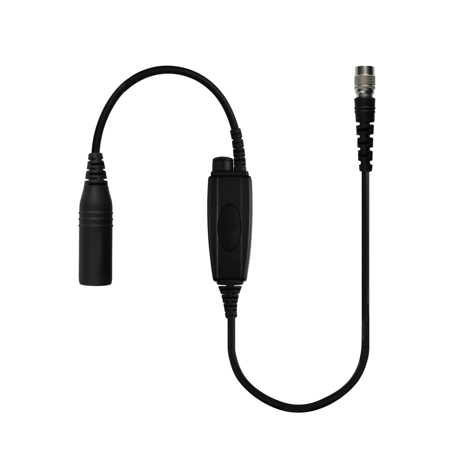Low Profile Radio Amplified PTT for Tactical Headset w/ Quick Disconnect (Hirose): NATO/Military Wiring, Gentex, Ops-Core, OTTO, Select Peltor Models, Helicopter - Replacement/Upgrade - No Adapter