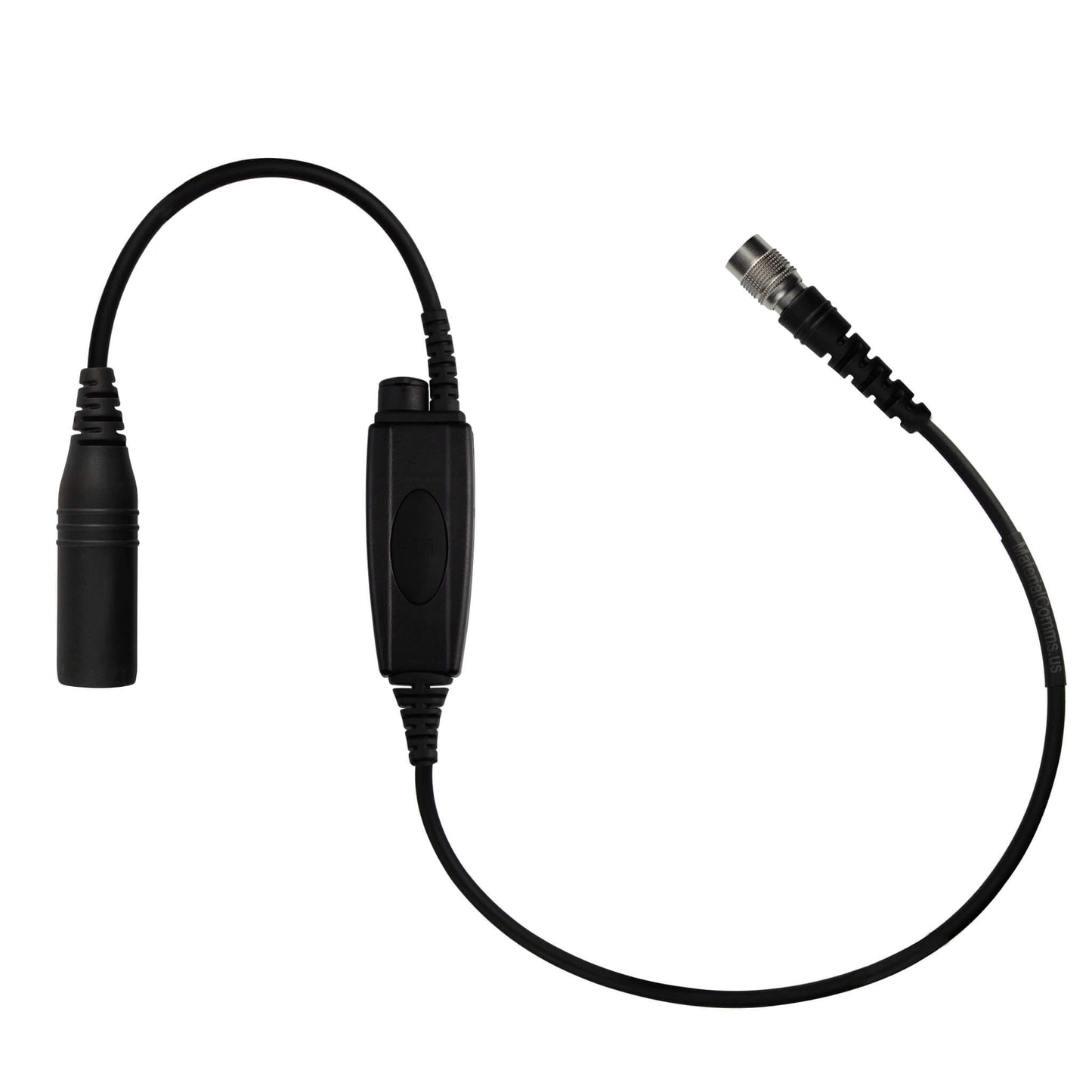 Low Profile Radio PTT for Tactical Headset w/ Quick Disconnect (Hirose): NATO/Military Wiring, Gentex, Ops-Core, OTTO, Select Peltor Models, Helicopter - Replacement/Upgrade - No Adapter