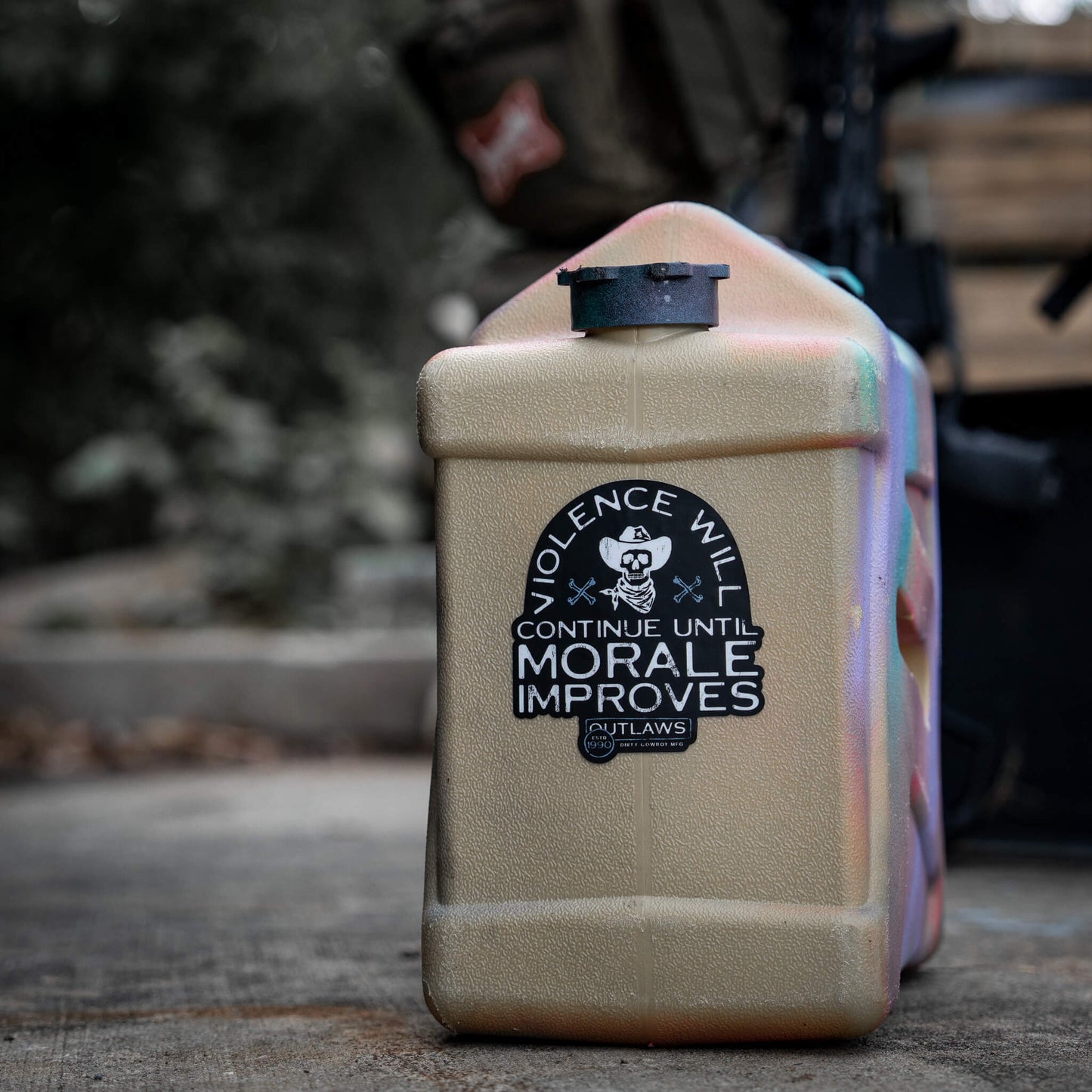 Violence Will Continue Until Morale Improves Decal Sticker