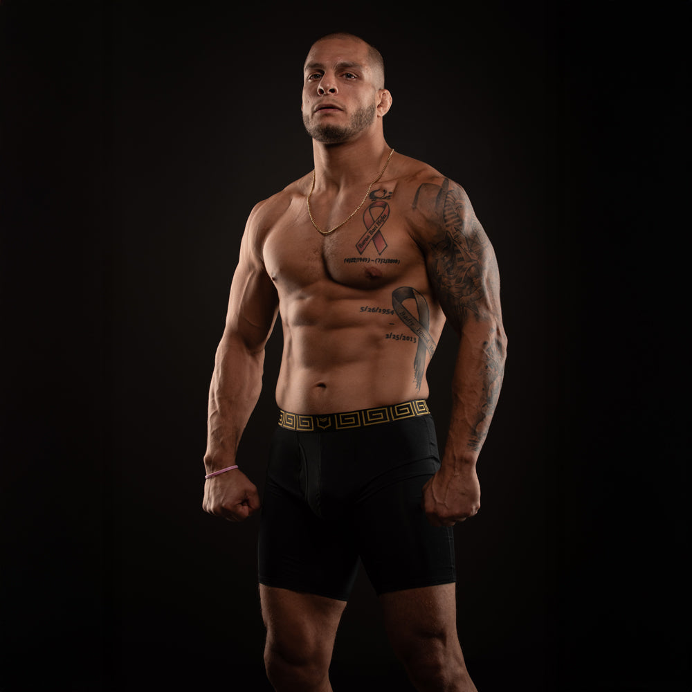 SHEATH V Men's 8" Sports Performance Boxer Brief