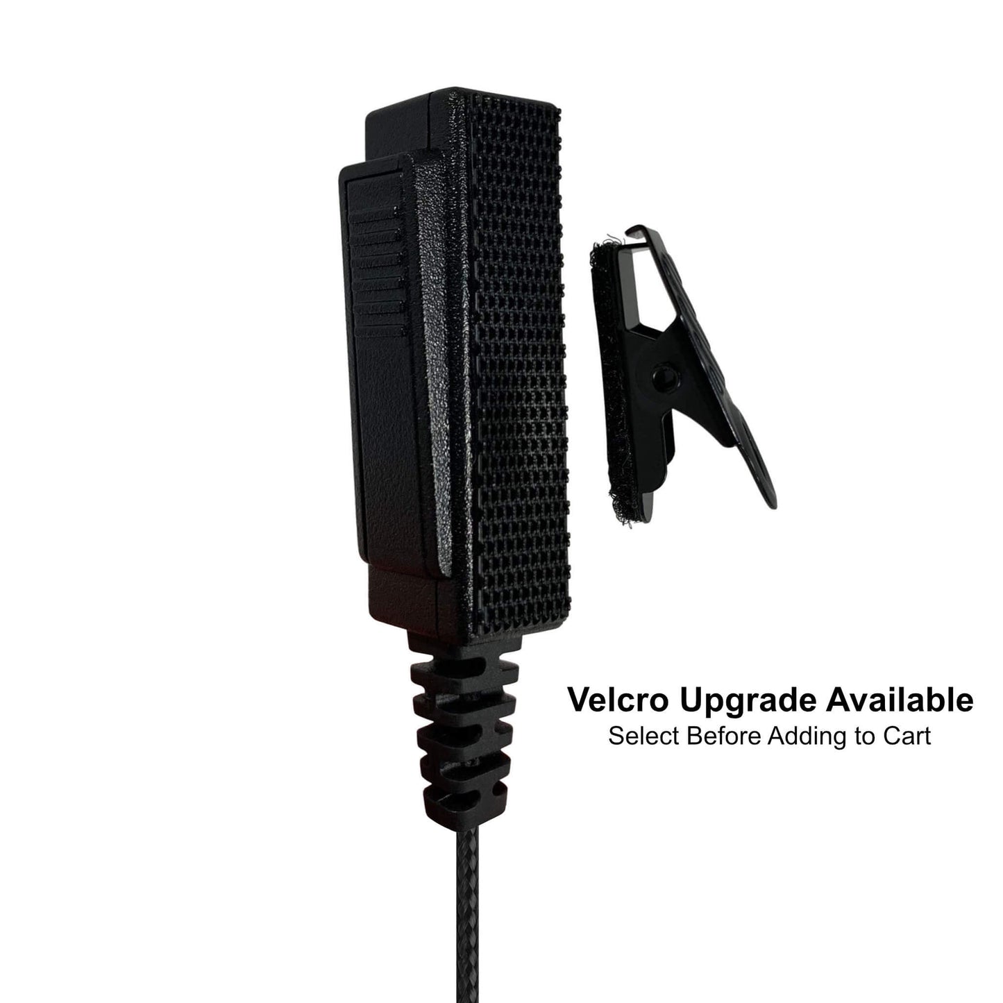 Braided Fiber Tactical Mic & Invisible Series Tubeless Earpiece Complete Kit w/ Quick Disconnect (Hirose) - EF Johnson VP5000 VP6000 VP8000 Series