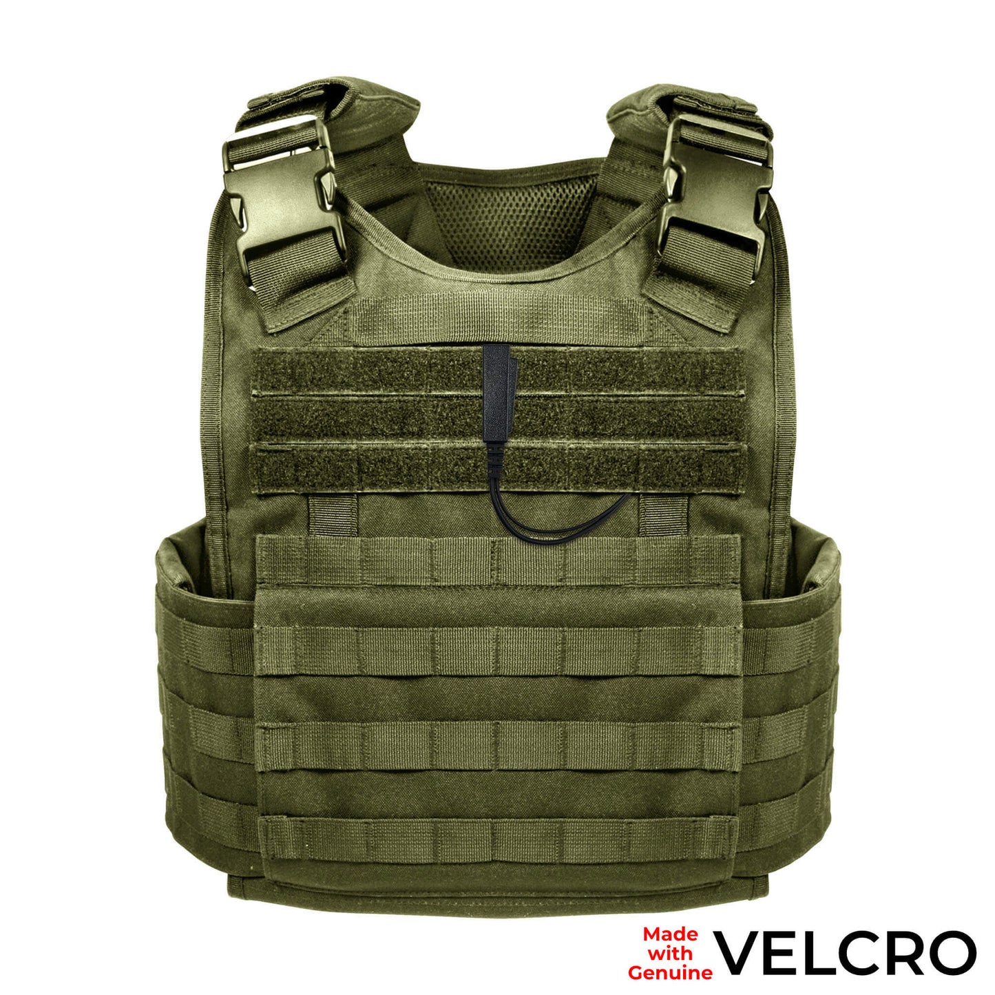 Velcro Mic & Earpiece Radio Kit w/ Quick Disconnect (Hirose) - EF Johnson 51SL ES, ASCEND ES, 5000, 5100, 7700, STEALTH SERIES, 5300, 7700, Kenwood VP900, VP600 & More