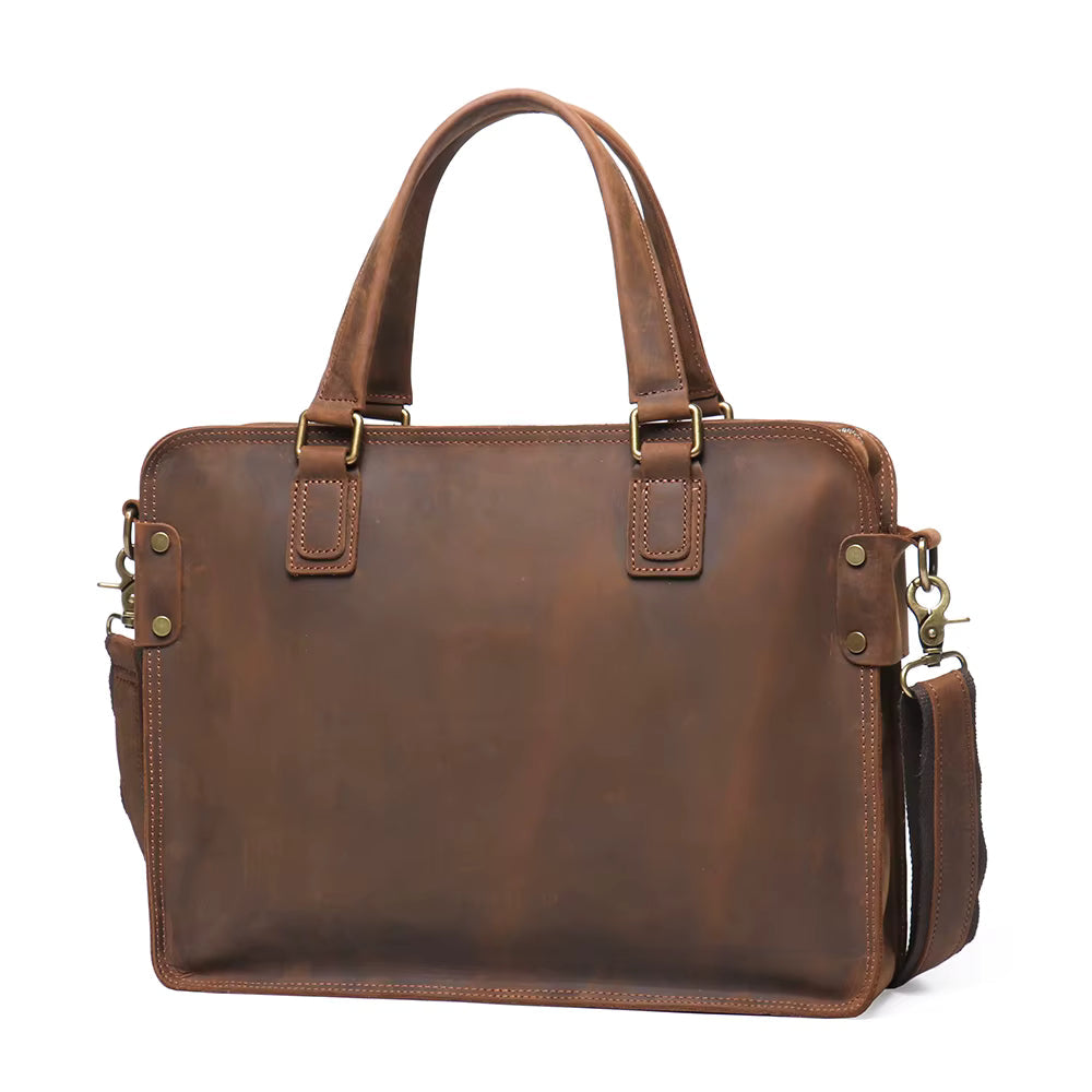 The Viggo Briefcase | Genuine Leather Messenger Bag