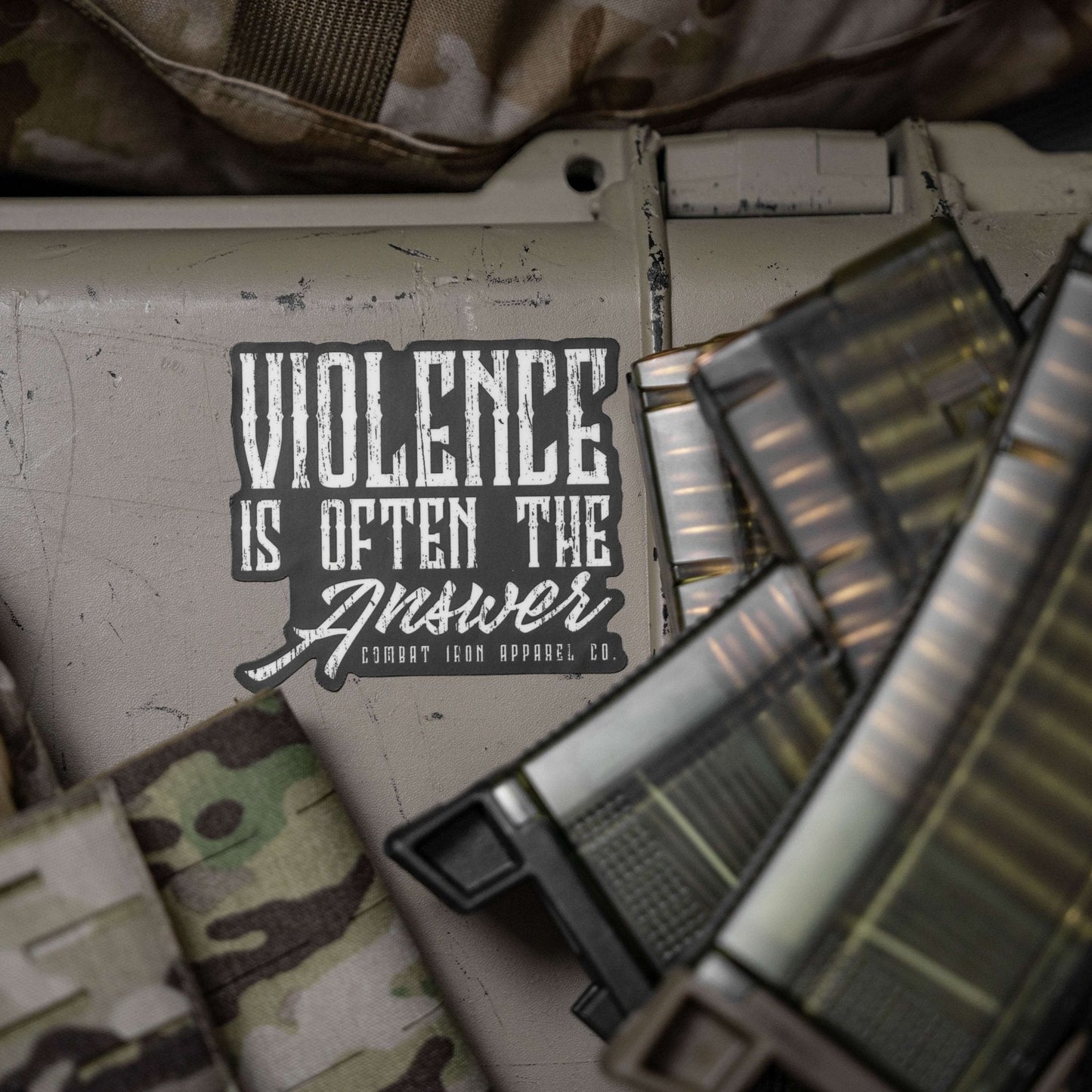 Violence Is Often The Answer Decal Sticker