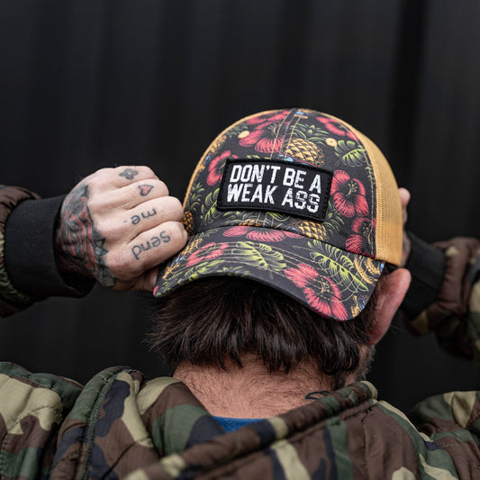 Don't Be A Weak Ass Patch Tactical Ripstop Mesh Snapback Hat