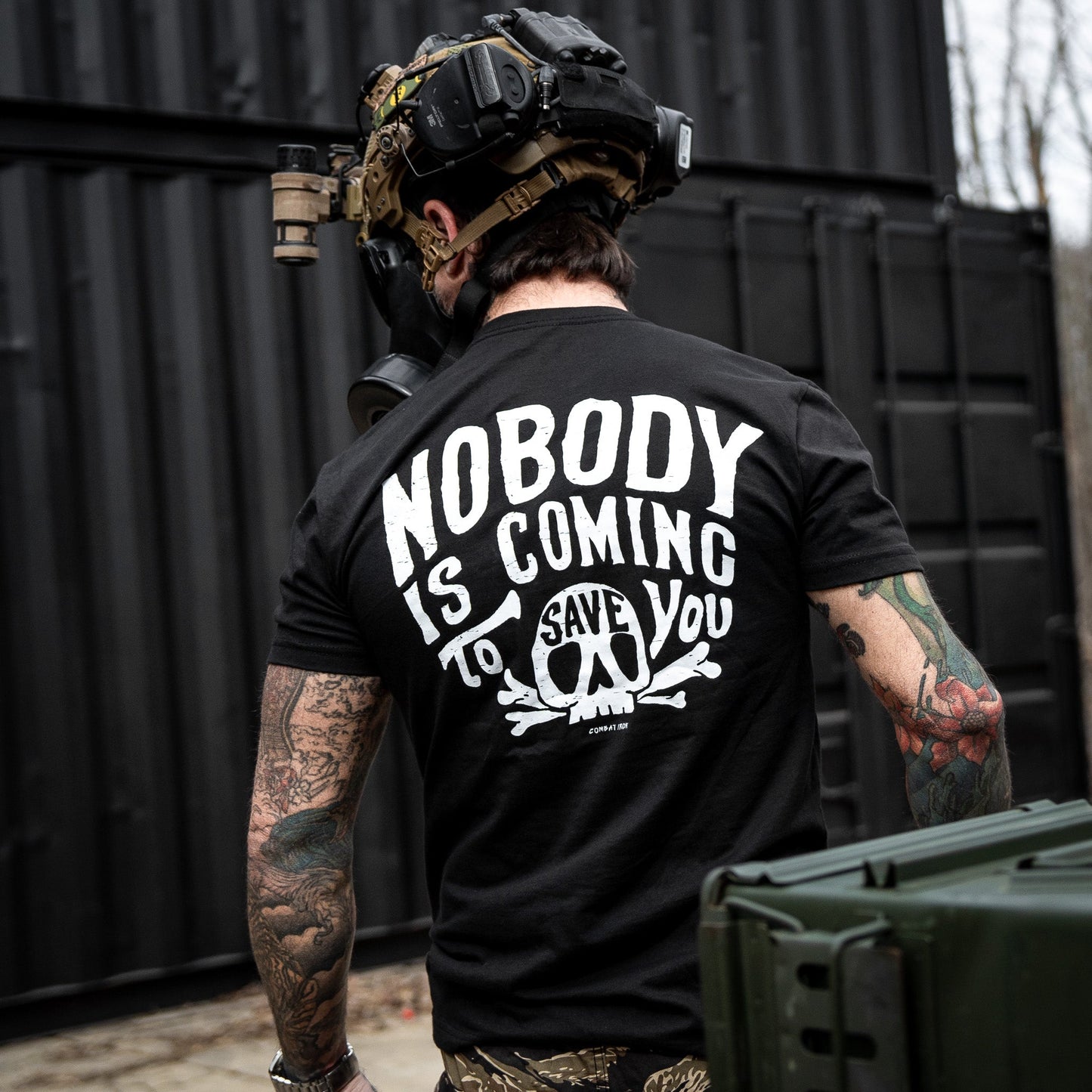 Nobody Is Coming To Save You Skull Men's T-Shirt