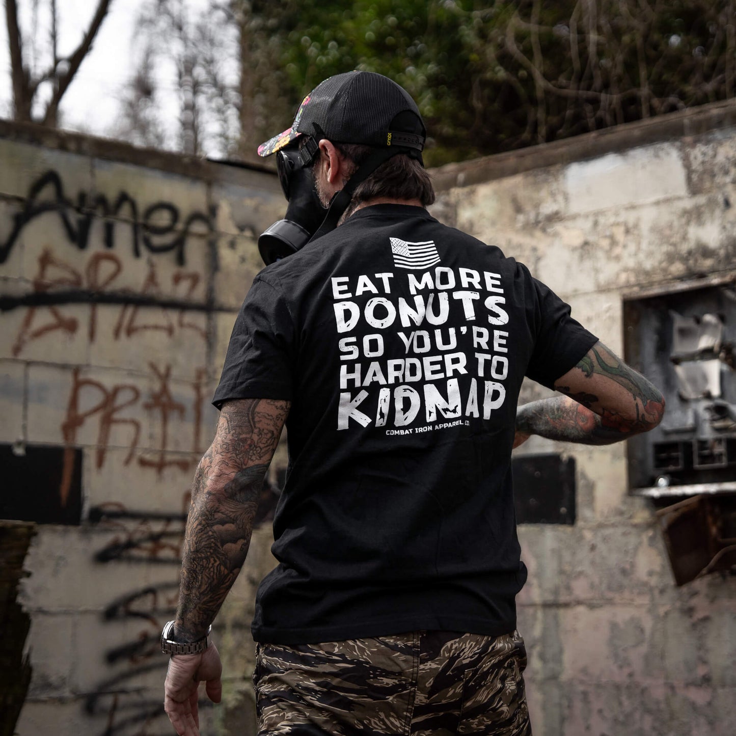 Eat More Donuts So You're Harder To Kidnap Men's T-Shirt