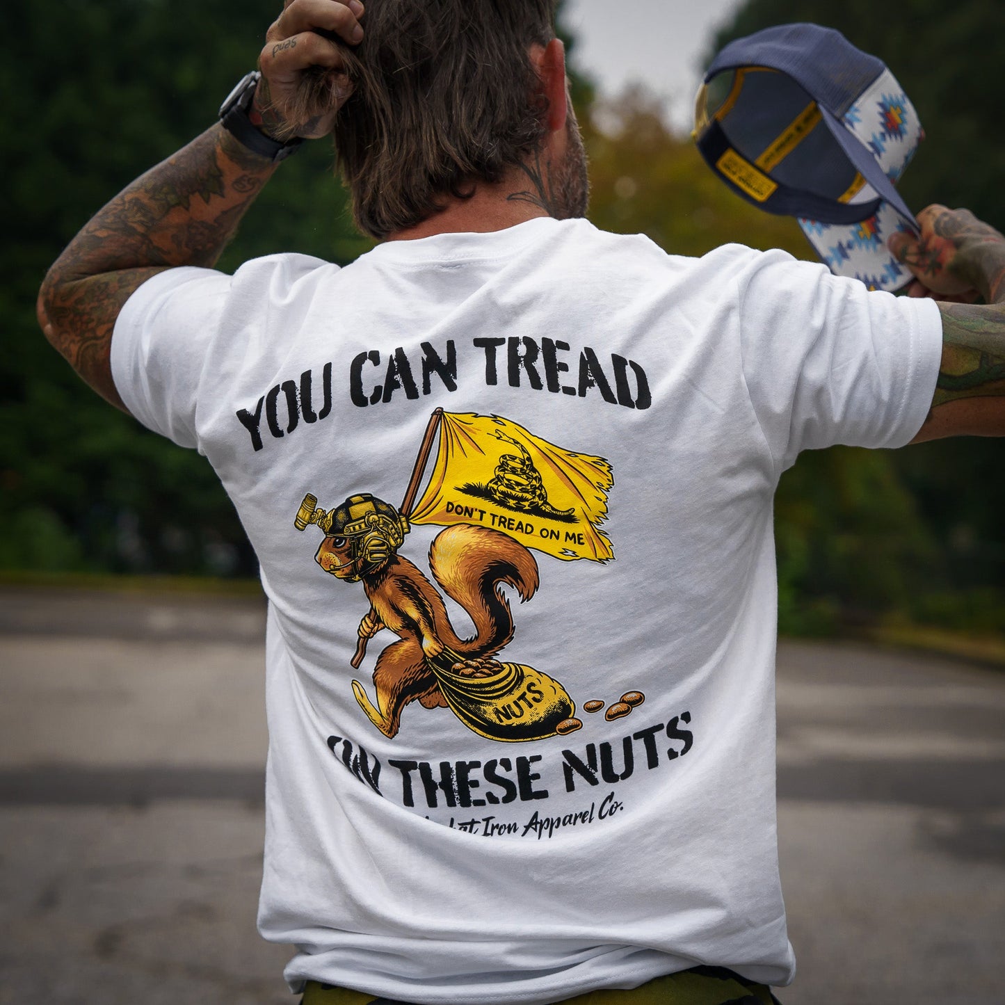 Tread On These Nuts Patriotic Men's T-Shirt
