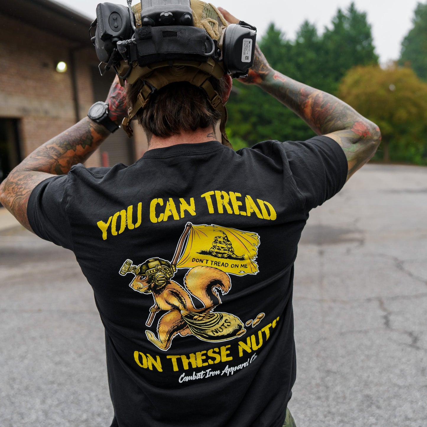 Tread On These Nuts Patriotic Men's T-Shirt