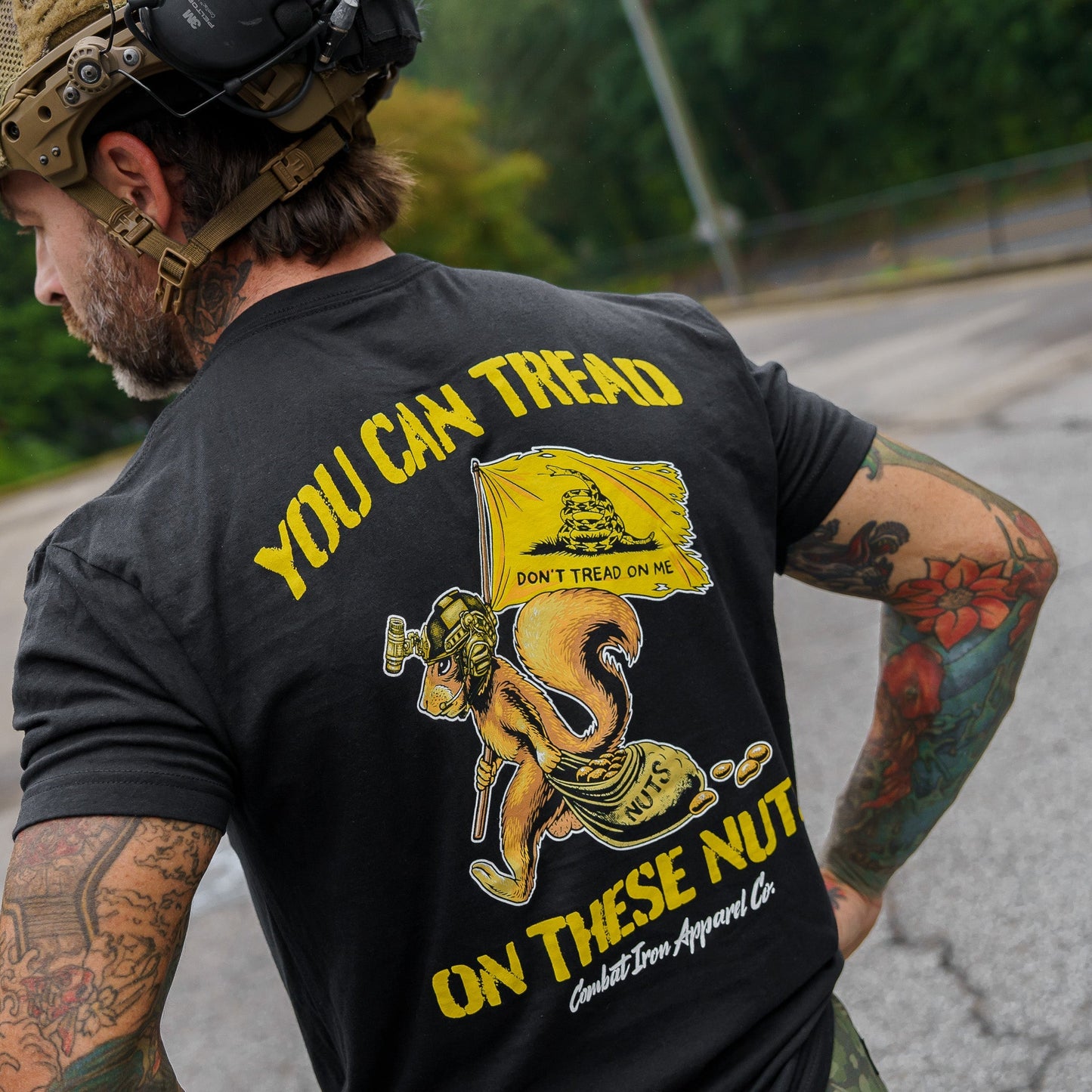 Tread On These Nuts Patriotic Men's T-Shirt