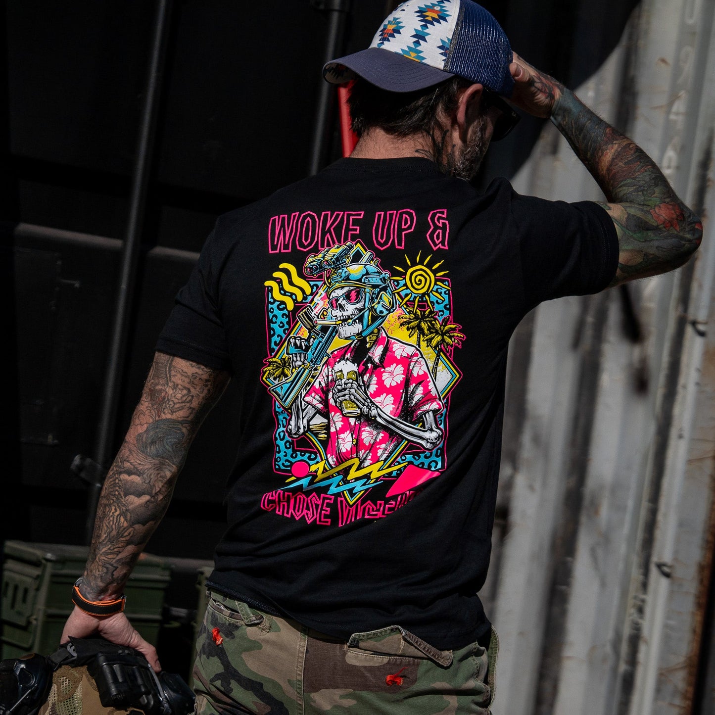 Woke Up & Chose Violence Men's T-Shirt