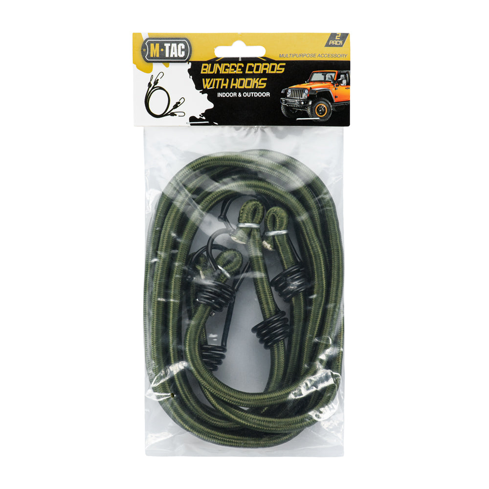 M-Tac 40" Bungee Cord with Metal Hooks (Set of 2)