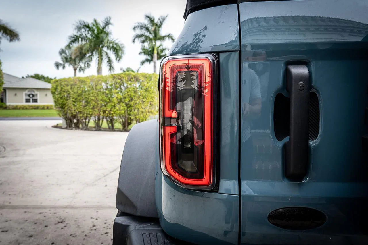 Bigfoot aka Sasquatch in the Woods Tail Light Overlays - 2021+ Bronco