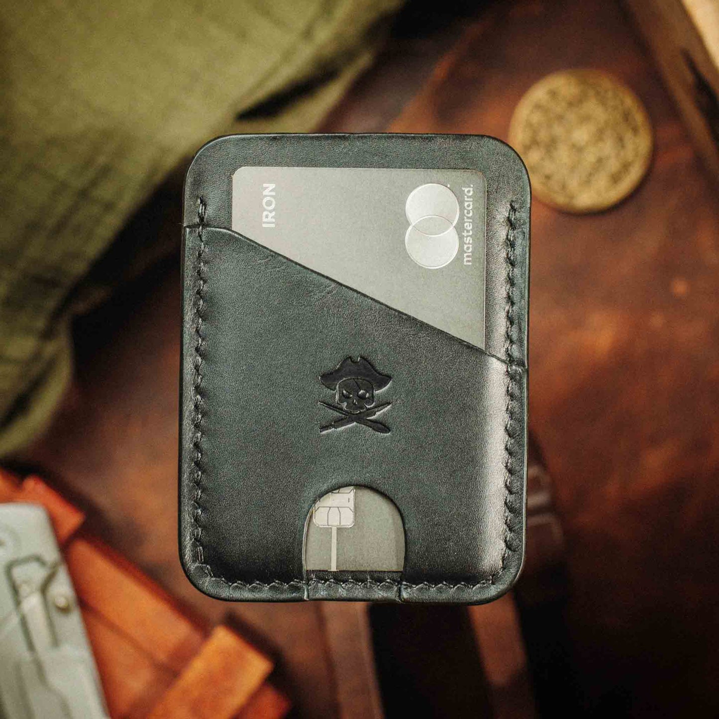 Minimalist Leather Wallet - Boatswain v4 | Slim Card Holder | EDC