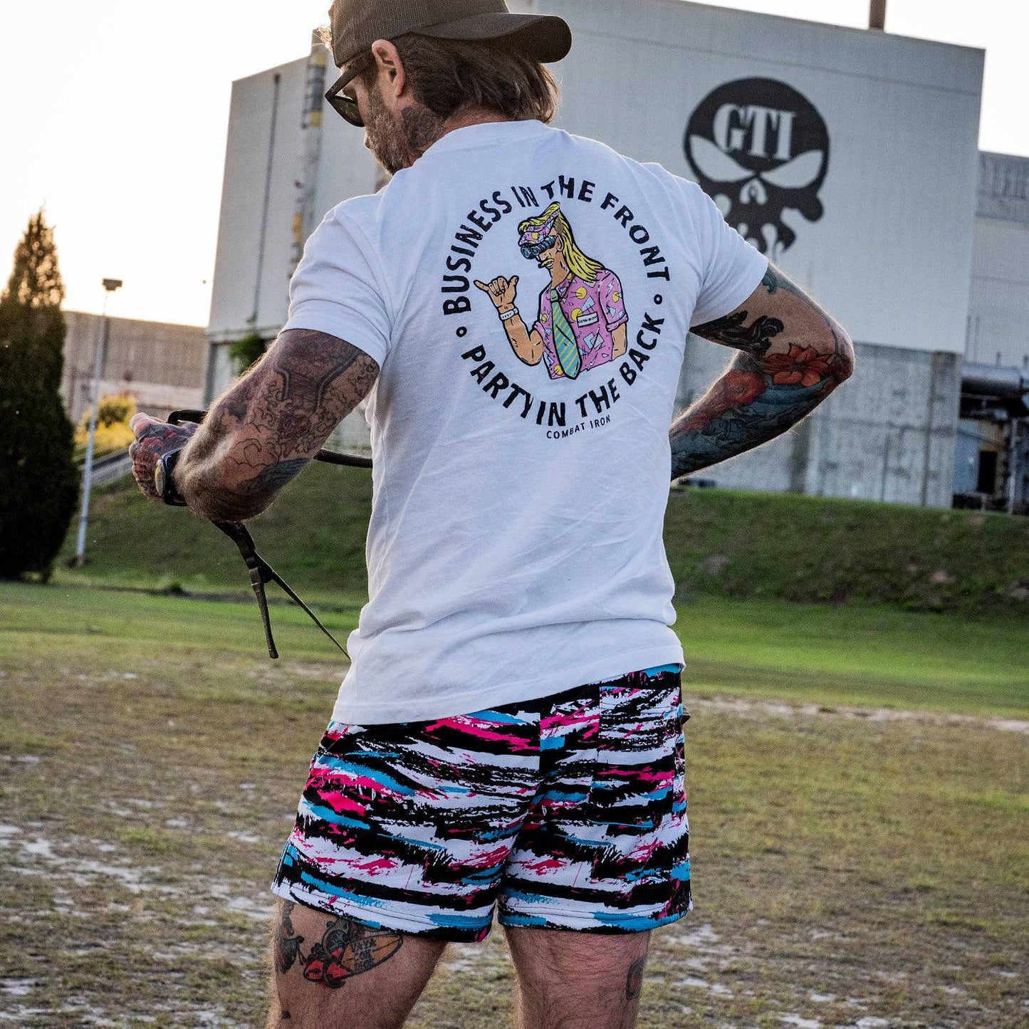 Business In The Front. Party In The Back. Party Men's T-Shirt