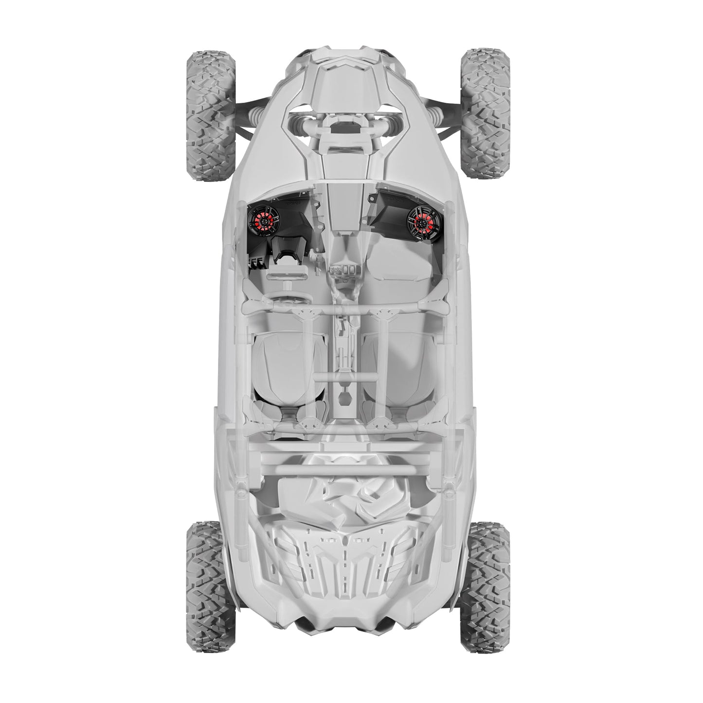 Can-Am Maverick X3 Dashboard Empty Panel for 6.5" Speaker