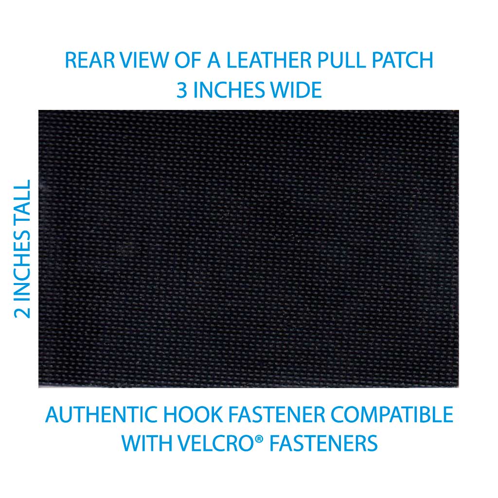 California State Flag - Black Leather - Removable Patch