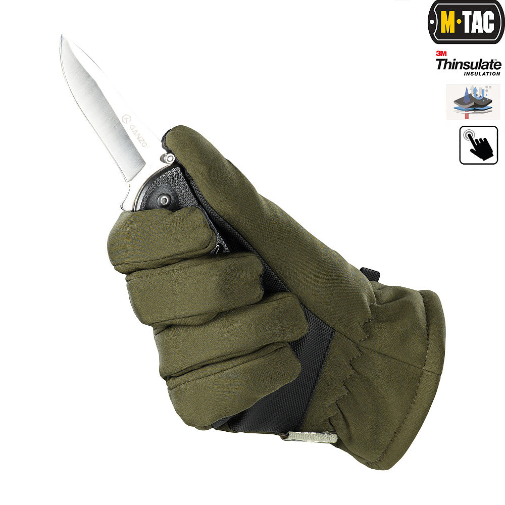 M-Tac Soft Shell Thinsulate Gloves