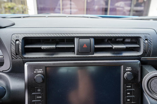 Center AC Vent Trim 3D Carbon Overlays - 2022+ BRZ / GR86